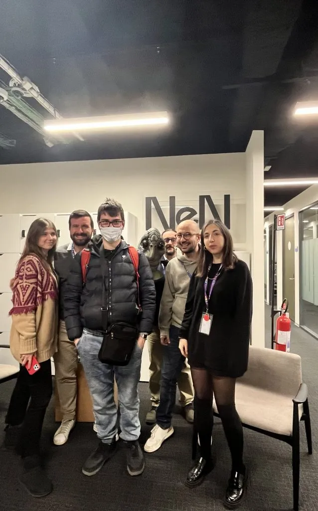 un selfie con il team NeN